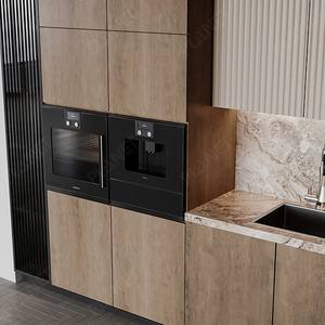 Mobili da <span class=keywords><strong>Cucina</strong></span> Moderni Economici in Legno di Bassa Qualità, Pensili e Base per <span class=keywords><strong>Cucina</strong></span> con Frigorifero - Product Image 6