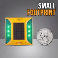 Marqueur routier solaire robuste pour commande en gros, étanche IP68, LED clignotante double face pour routes urbaines