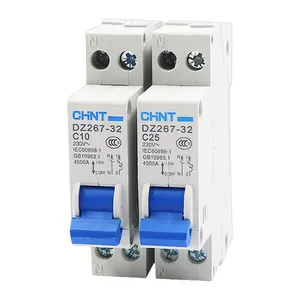 CHINT Distributors sales high quality ac Miniature circuit breaker DZ267-32 1P+N C25 25A CHNT-Original MCB