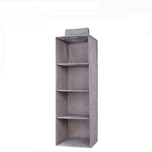Organisateur de placard suspendu pliable pour vêtements et articles divers, organisateur de placard pliable, organisateur de rangement pour armoire avec 4 étagères - Product Image 1