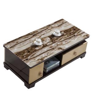 Design classico quadrato in mdf lucido <span class=keywords><strong>moderno</strong></span> <span class=keywords><strong>angolo</strong></span> da tè in legno con centro di stoccaggio tavolino in vetro mdf in legno - Product Image 5