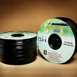 Tuyau émetteur plat en ligne pour système d'irrigation goutte à goutte en agriculture, jardin et aménagement paysager, application d'économie d'eau - Product Image 1