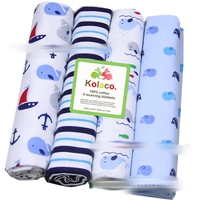 Juego de 4 Mantas y Colchas para Bebé de 102*76CM para Todas las Estaciones, Ligeras, 200 Hilos de Algodón, Sólidas, Antipolvo, Multifuncionales, Regalo para Baby Shower