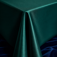 Nappe rectangulaire multicolore en polyester satiné, style pastoral, respirante et antibactérienne, pour mariage, banquet, décoration de table