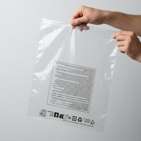 Grands sacs en plastique recyclables, résistants à l'humidité, en PE, pour le stockage en entrepôt, l'emballage de marchandises volumineuses