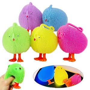 Juguete Creativo de Pollos con Luces LED Intermitentes, Pelota Antiestrés para Apretar, Alivia la Ansiedad, Regalo para Niños - Product Image 2