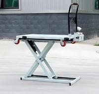 Table élévatrice à ciseaux électrique mobile pour camionnette, capacité 300 kg, 500 kg, chariot portatif auto-chargeur avec plateforme de levage hydraulique