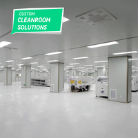 Nouvelle construction et fabrication de salles blanches, normes ISO 5-8, classe 100-100000, conformité GMP, solutions personnalisées AIRWOODS
