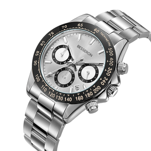 Reloj de Hombre de Lujo con Movimiento de Cuarzo OEM, Moderno, Resistente al Agua, Correa de Acero Inoxidable de 22 mm y 42 mm, Caja de Negocios de 5 mm, Hecho en China - Product Image 4