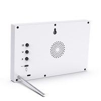 Grande horloge de bureau numérique avec calendrier météo voix talkin rappel de pilule pour les hôpitaux