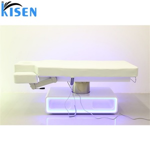 Kisen Electric Beauty <b>Bed</b> 3 Motors Led Light Luxury <b>Lash</b> Chair Adjustable Tattoo <b>Table</b> Customized Leather on Sale - Product Image 3