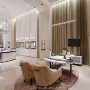 Thời trang hiện đại LED chiếu sáng thủy tinh bằng gỗ truy cập Bàn Cửa hàng đồ trang sức hiển thị trường hợp ghế Showcase đồ trang sức độc quyền cửa hàng thiết kế - Product Image 4