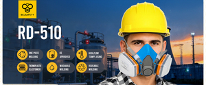 Máscara de Gas Ligera Personalizada para Minería y Soldadura, con Filtro de Gas Ácido TPE, Cartucho de 100L/min, Respirador Reutilizable - Product Image 4