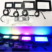 Projecteur/éclairage extérieur étanche RGB WS2811 DC24V SPI 3CH 10W 20W 30W 50W pour illuminer les murs et les arbres