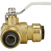 Plomberie en laiton sans plomb à eau rapide pex push fit raccords d'eau de plomberie et fabricants de raccords de tuyauterie à compression