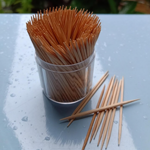 WW-TP1828 thân thiện với môi dùng một lần <span class=keywords><strong>Birch</strong></span> tăm xỉa răng phân hủy sinh học dao kéo cho các bên - Product Image 4