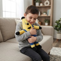 Peluche personnalisée en polyester et coton PP, taille sur mesure, poupée banane, jouet en peluche doux