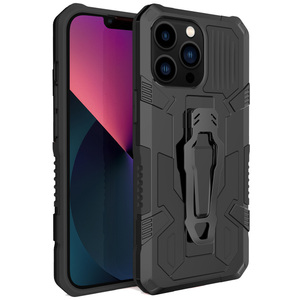 Étui robuste hybride antichoc avec support magnétique pour <span class=keywords><strong>iPhone</strong></span> 17 16 15 14 13 <span class=keywords><strong>12</strong></span> 11 Pro MAX Pro Plus XR 7 8 Plus avec clip <span class=keywords><strong>ceinture</strong></span> - Product Image 1