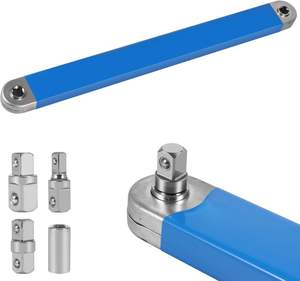 Bộ cờ lê mở rộng 15 <span class=keywords><strong>inch</strong></span>, cờ lê tác động, bộ cờ lê ratchet với đầu nối vuông 1/<span class=keywords><strong>2</strong></span> <span class=keywords><strong>inch</strong></span>, 1/4 <span class=keywords><strong>inch</strong></span>, 3/8 <span class=keywords><strong>inch</strong></span>, ổ cắm dùng cho sửa chữa ô tô, không gian nhỏ - Product Image 1