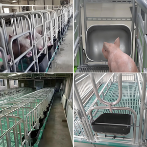 Farrowing Feeder lợn trang trại phụ kiện lợn nái Feeder thép không gỉ lợn thức ăn máng cho hoggery nhà - Product Image 3