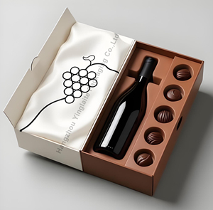 Customized Printing Chocolate and Wine I Whiskey I Champagne I Gift Set Box Hard Paper Box <strong>Christmas</strong> Gift Box - Product Image 3