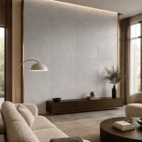 Dalles en pierre frittée gris clair de 900x1800mm, épaisseur 9mm, émaillées, antidérapantes, pour sols de salle à manger et projets de murs de fond