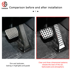 LHD tianless เหล็กอุปกรณ์เสริมรถยนต์สำหรับ CX-5 MAZDA CX-4 CX-9 Atenza กีฬาแข่งรถเชื้อเพลิงเบรคเท้าปรับเปลี่ยนแผ่นเหยียบ - Product Image 3