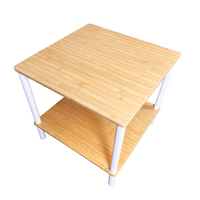 Produits commerciaux 2024 nouveautés Table basse en bois de bambou meubles de salon canapé Table d'appoint avec couvercle élévateur