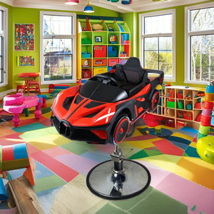 Profissional Crianças Cabeleireiro Equipamentos Do Salão Cartoon Baby Car Cabeleireiro Cadeira Salão Crianças Barbeiro Cadeira Made Metal - Product Image 3