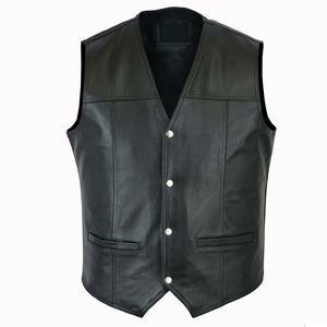 Gilet de moto personnalisé de style nouveau pour adultes, vêtements d'hiver légers et respirants, gilets de protection en cuir pour moto - Product Image 1