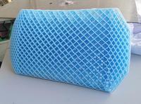 Coussin de dossier en gel TPE personnalisé OEM avec housse crochetée, chauffant et rafraîchissant, amovible, lavable, support lombaire ergonomique pour chaise