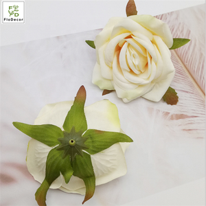 Commercio all'ingrosso di Alta Qualità di Seta Artificiale Del Fiore della Rosa Testa Per Corona FAI DA TE Da Sposa Festa di Compleanno Della Decorazione di Colore Dell'annata - Product Image 3