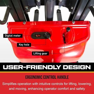 High Quality 1.5 Ton 2.5m 3m 2m Lifting Electric Forklift Pallet Truck Stacker Small Battery Electric Stacker for Sale - Product Image 5