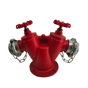 Vanne de bouche d'<span class=keywords><strong>incendie</strong></span> à double sortie de type Y conforme à la norme GOST 65-16K-65, DN100, avec raccord d'alimentation KY65 - Product Image 1