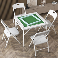 Table pliante carrée en plastique de 90cm pour événements Carte Table carrée d'hôtel pliante solide et utile