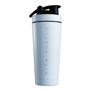 Custom Logo Coffee Gym Metal Stainless Steel Protein Shakers Shaker Bottle