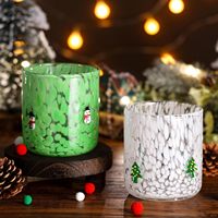 Vente en gros de verrerie en cristal artisanale à pois colorés, idéale pour les fêtes de fin d'année, les fêtes de Noël et les événements spéciaux, avec motifs personnalisables