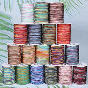 خيط من اليشم مصبوغ بجزء 72 خيط من اليشم مع حبل متعدد الألوان سوار بحبل من اليشم سلك مجدول نايلون مشفر للمجوهرات - Product Image 6