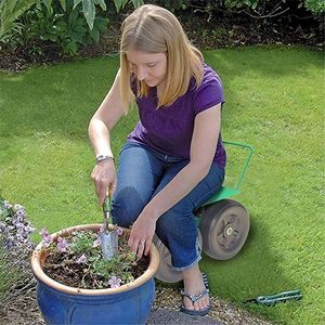 Japanese Style Rolling Garden Stool 360 Degree Swivel Seat <strong>Cart</strong> for Yard Planting <strong>Weeding</strong> Tool - Product Image 6