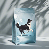 Emballage alimentaire pour animaux de compagnie de grande taille avec impression personnalisée finition mate chien chat sacs en mylar de qualité alimentaire à fond carré et étanche à l'humidité