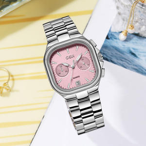 Reloj de Mujer de Alta Gama, Selección Limitada, Cinco Manecillas, Esfera Cuadrada, Fecha, Acero Inoxidable - Product Image 6