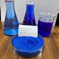 Poudre de Spiruline Bleue en Gros, Pigment Bleu E3, E6, E18, E25, E40, Poudre de Phycocyanine
