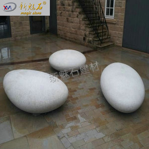 Nuevo Banco de Parque de Hormigón GRC Magic Stone, Tamaño Personalizado, Estilo Urbano Minimalista, Asientos para Exteriores - Product Image 3