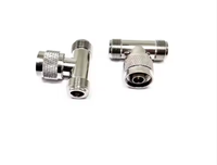 Fourniture d'usine 3 voies T Splitter Connector Tee N Type prise mâle vers double N femelle Jack T Type RF Coax Coaxial Adaptateur Convertisseur