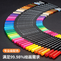 Lot de marqueurs double-pointe lavables en plastique et stylos aquarelles, coffret cadeau de papeterie pour le dessin des enfants, vente en gros