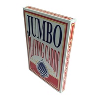 Eğlence süper Jumbo Poker kartları için JP024 büyük boy oyun kartları
