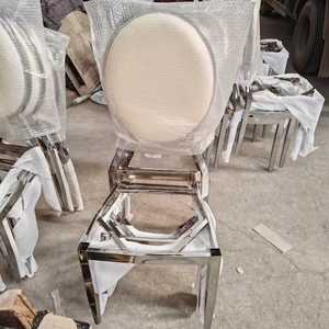 Wedding Banquets <strong>Stackable</strong> Metal Iron Hotel <strong>Dining</strong> <strong>Chairs</strong> - Product Image 2
