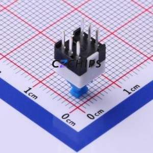 TK-6700-1 Push Button Switch Through hole Switch Double Pole Double Throw Self-Locking Rectangle Plunger Through Hole - Product Image 2