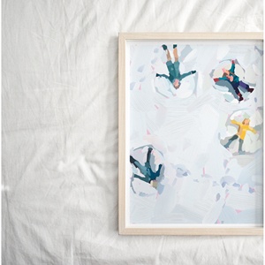 Collezione di stampe d'arte TD angeli della neve