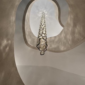 Staircase Chandelier Long Shape <b>LED</b> <b>Light</b> Source 220V Double Height Villa Duplex Lighting Designer Creative Pendant <b>Light</b> - Product Image 1